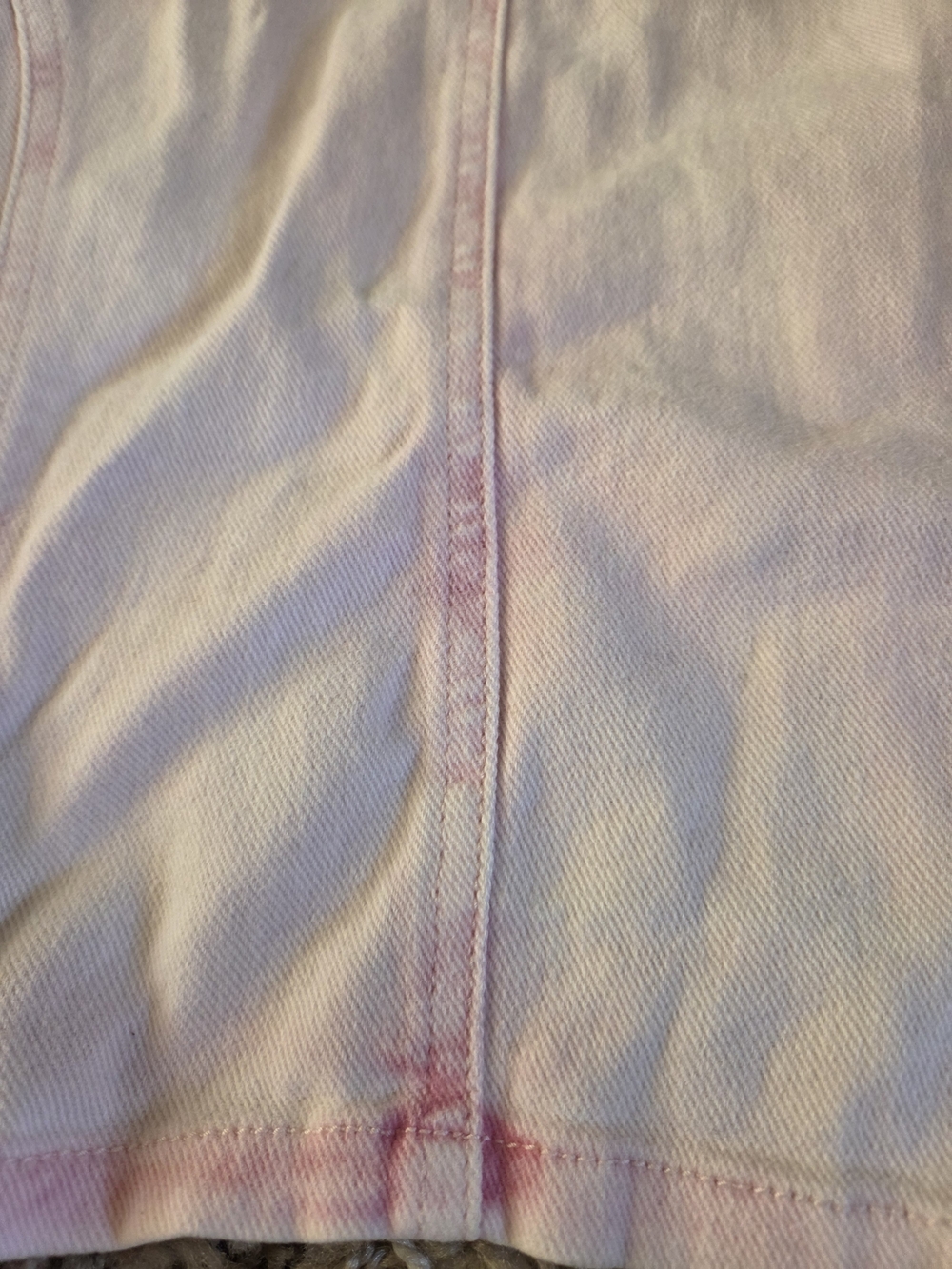 Women's Light Pink Denim Vest by Risen - Sleeveless Button Front - Picture 7 of 7